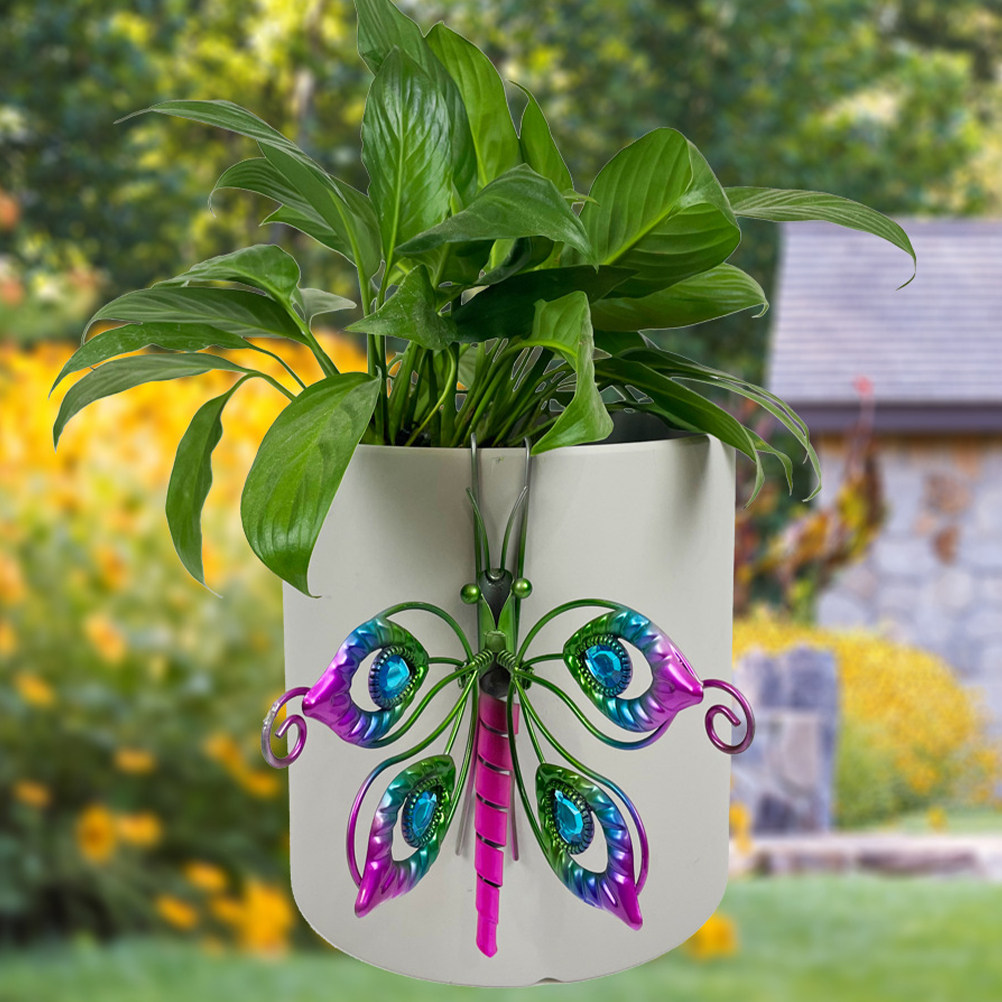 Bonsai Garden Ornaments - 2Pcs Cute Butterfly Iron Plant Pot
