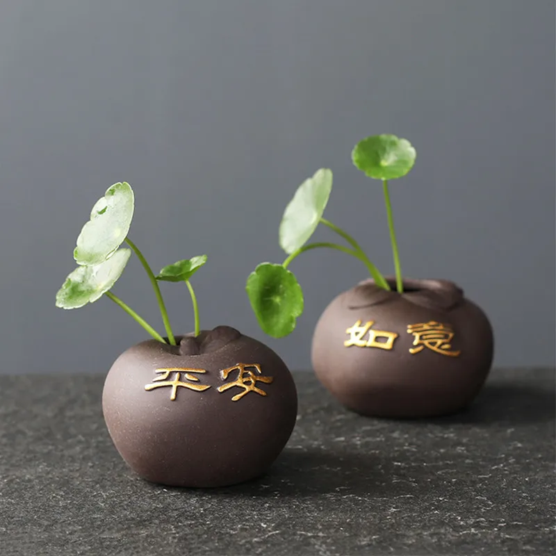 Creative Purple Clay Tea Pet F - Bonsai Garden Ornaments recension och pris