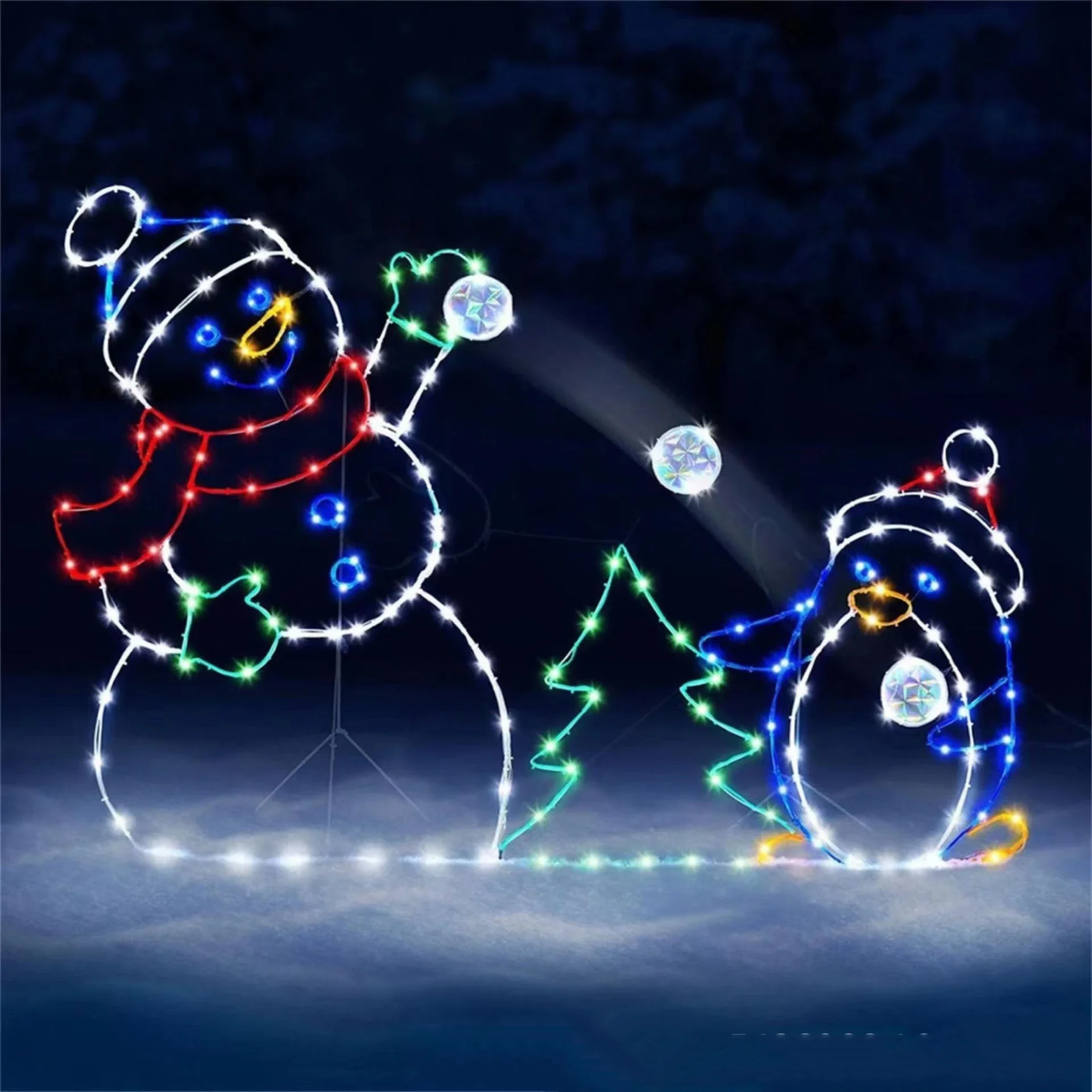 Animated Snowball Light LED Gl - Bonsai Garden Ornaments recension och pris