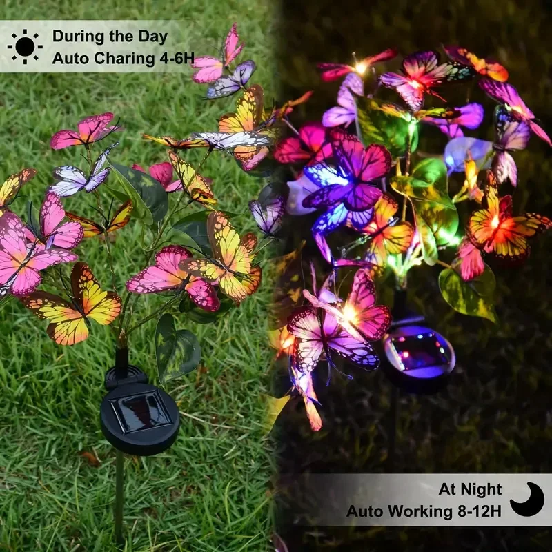 Solar LED Butterfly Garden Lig - Bonsai Garden Ornaments recension och pris