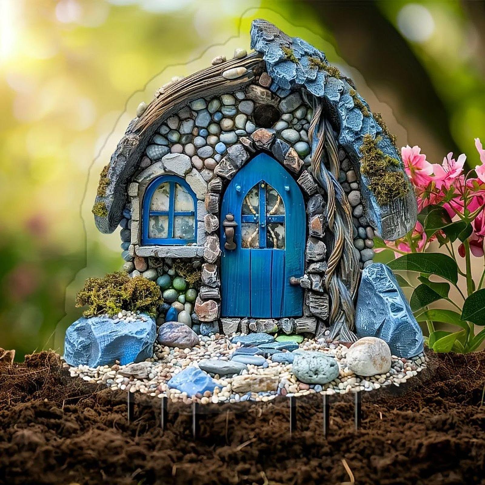 House Decorative Garden Stake  - Bonsai Garden Backyard recension och pris