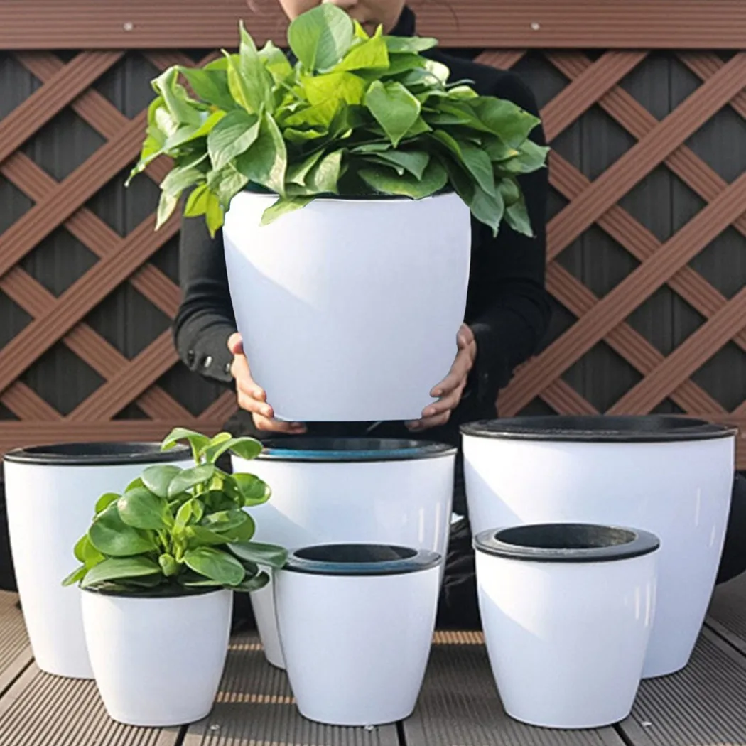 Lazy Flower Pot Self-Watering  - Bonsai Garden Nursery recension och pris