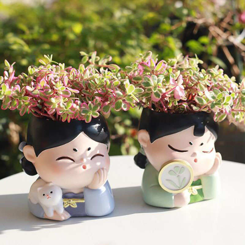Resin Tang Dynasty Lady Nurser - Bonsai Garden Nursery recension och pris