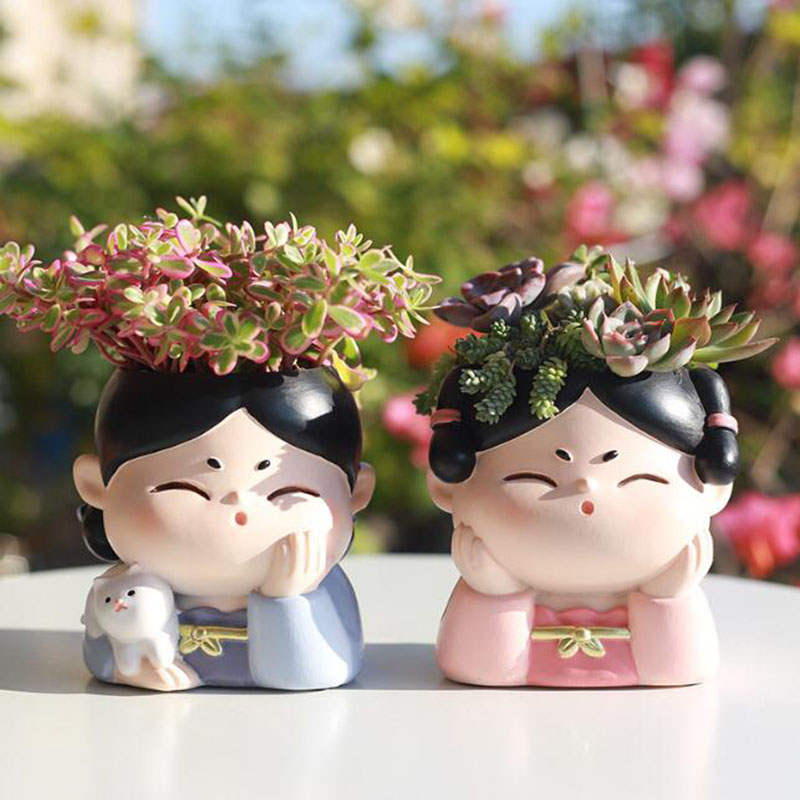 Resin Tang Dynasty Lady Nurser - Bonsai Garden Nursery recension och pris