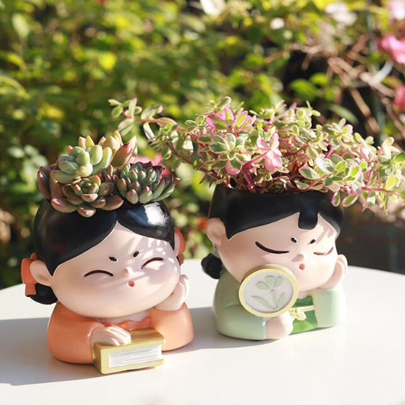 Resin Tang Dynasty Lady Nurser - Bonsai Garden Nursery recension och pris