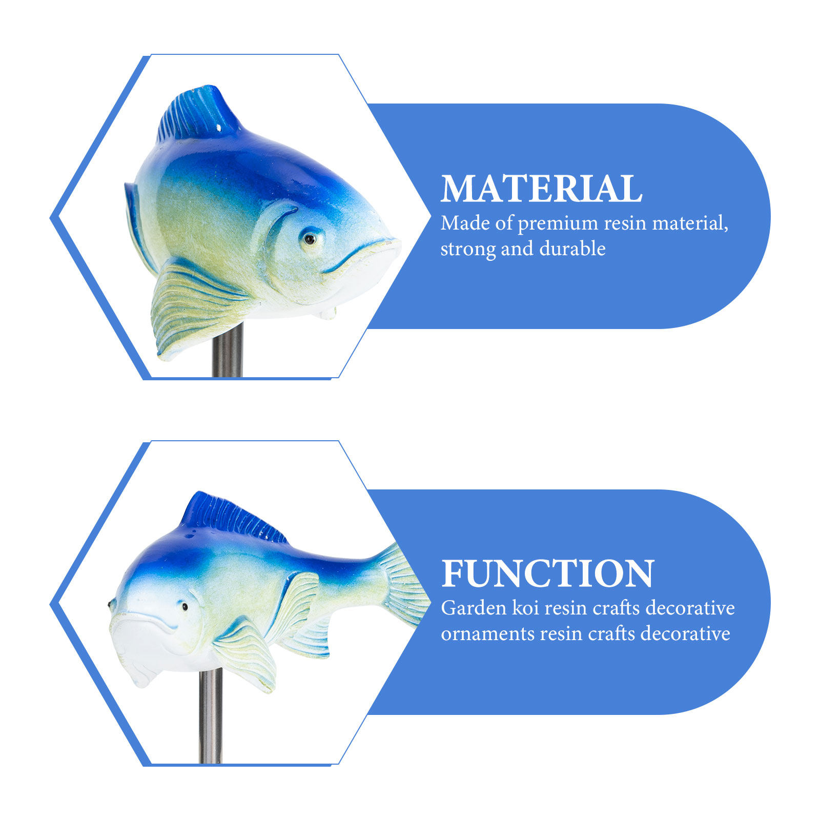 Premium Resin Fish Ornament Ga - Bonsai Garden Design recension och pris