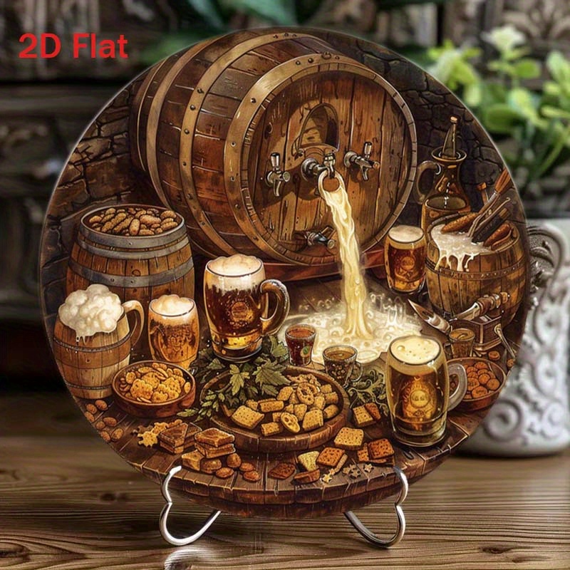 1Pc Round 2D Flat Aluminum Sig - Bonsai Garden Ornaments recension och pris