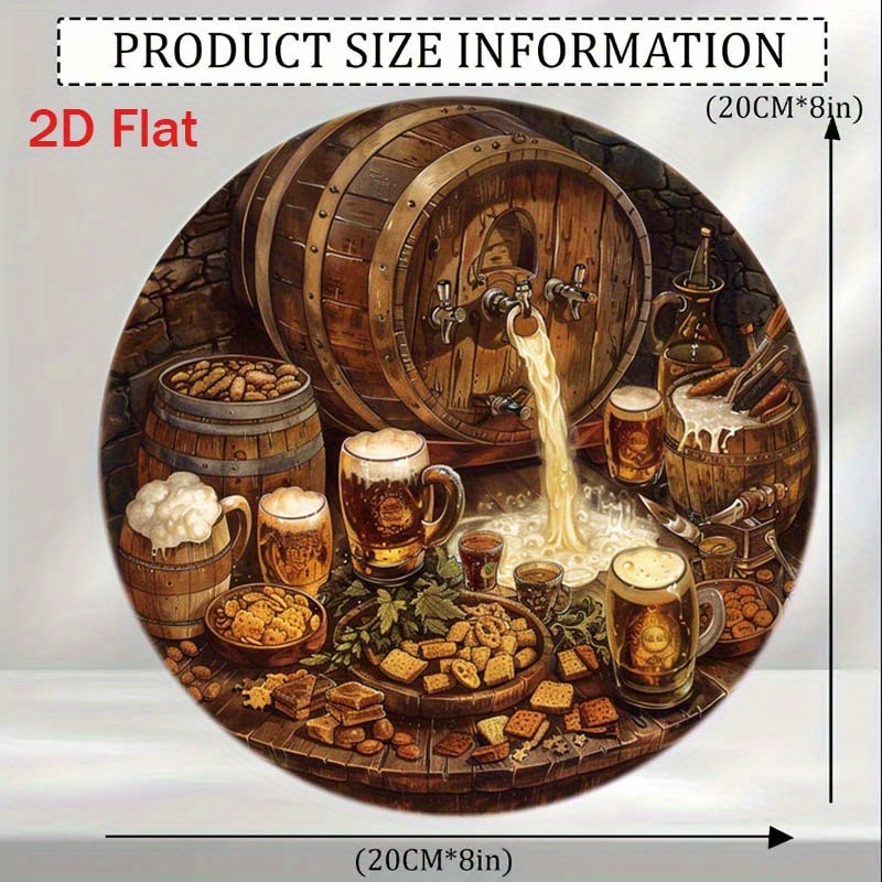 1Pc Round 2D Flat Aluminum Sig - Bonsai Garden Ornaments recension och pris