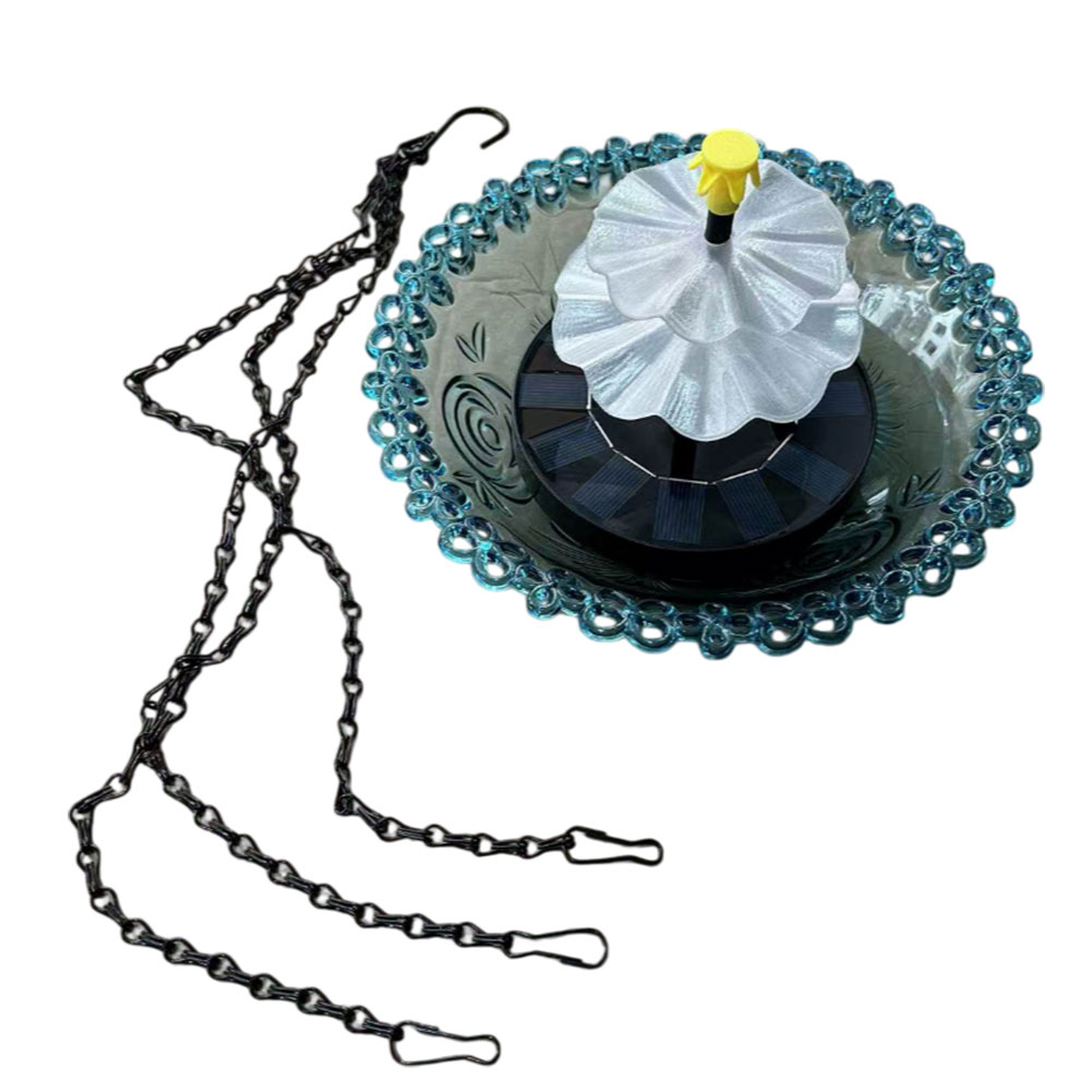 Hanging Solar Powered Birdbath - Bonsai Garden Backyard recension och pris