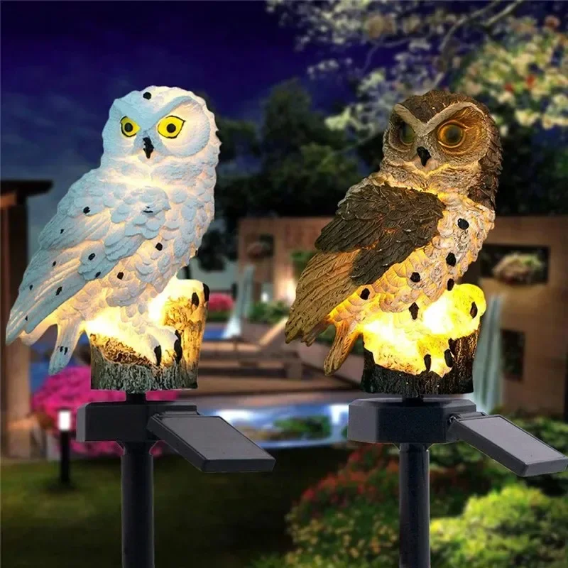 Solar Owl Statue Garden Light  - Bonsai Garden Ornaments recension och pris