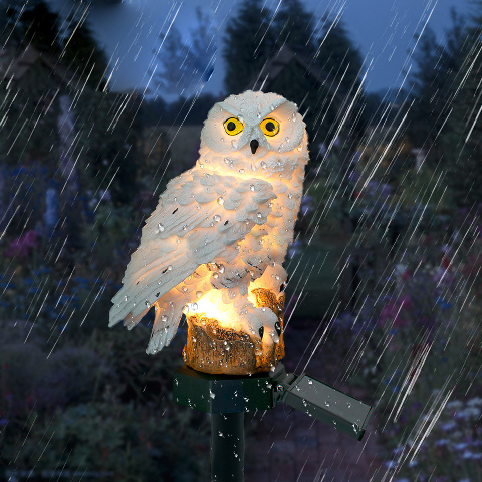 Solar Owl Statue Garden Light  - Bonsai Garden Ornaments recension och pris