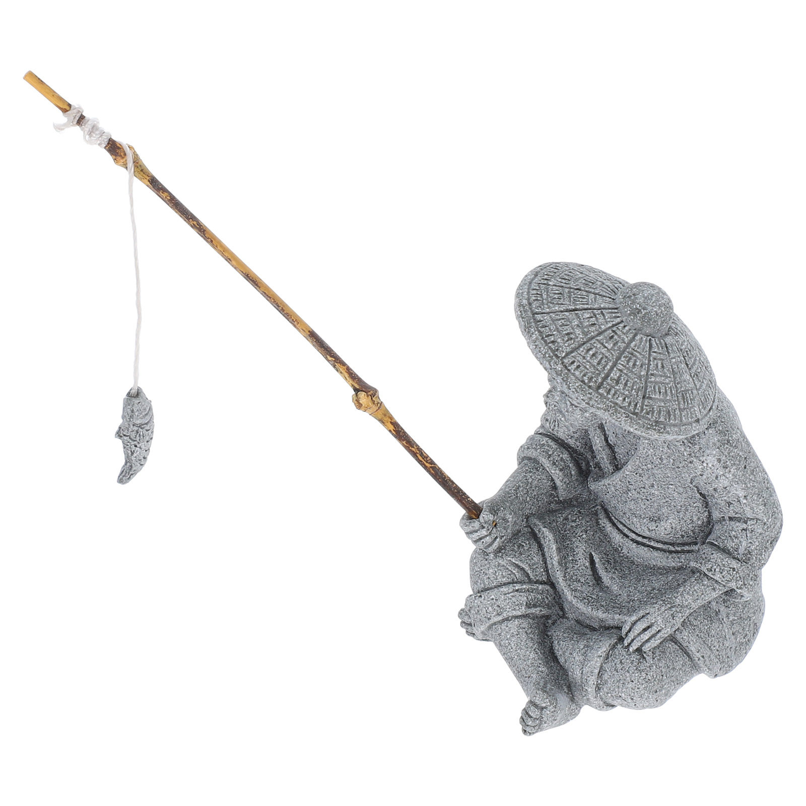 Mini Fisherman Sculpture Detai - Bonsai Garden Design recension och pris