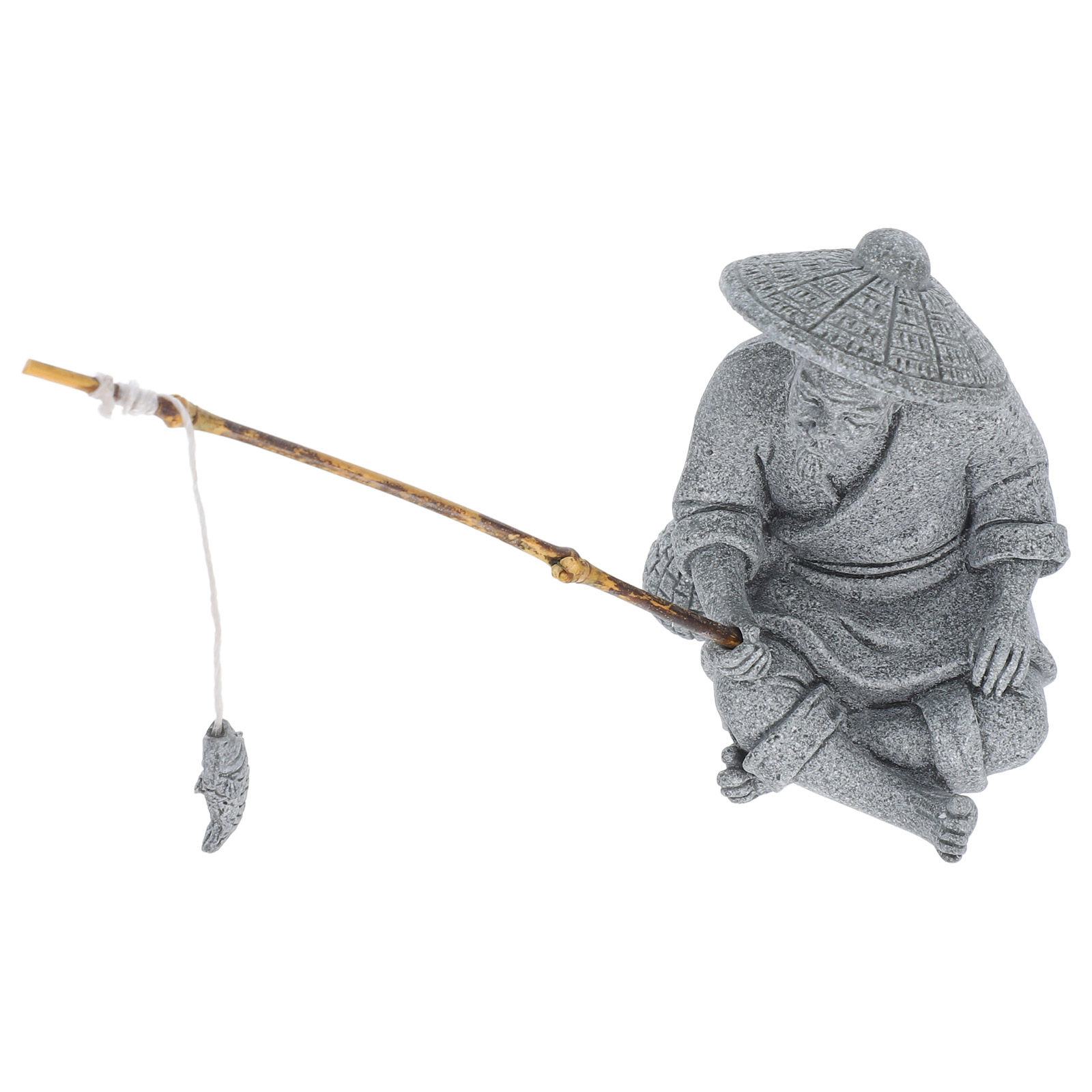 Mini Fisherman Sculpture Detai - Bonsai Garden Design recension och pris