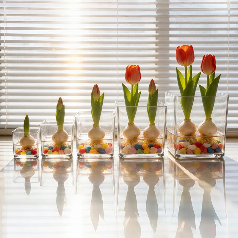 Square Round Transparent Acryl - Bonsai Garden Nursery recension och pris