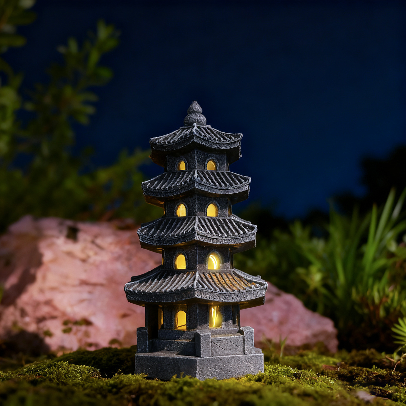 Cross-border New Solar Stone T - Bonsai Garden Ornaments recension och pris