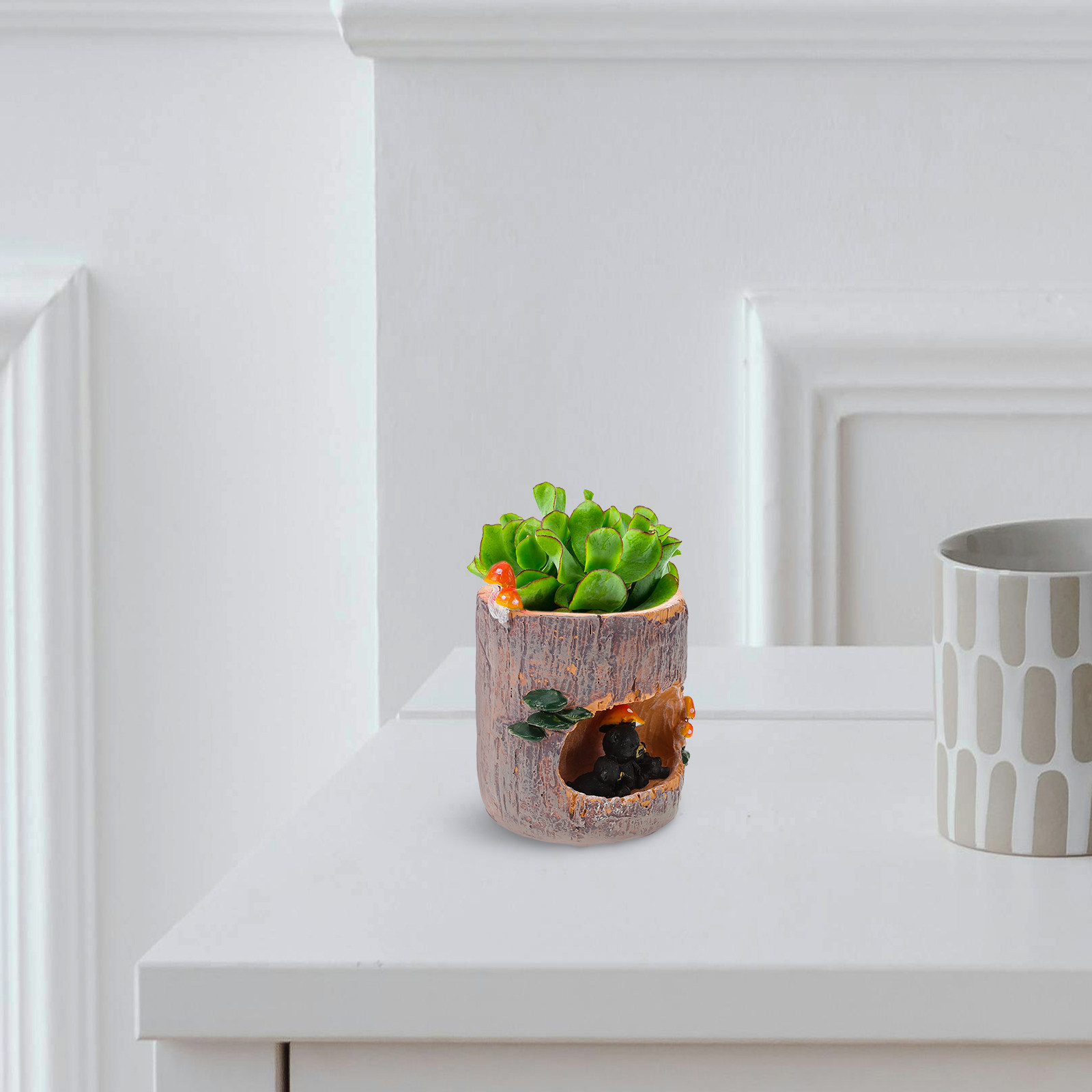 Resin Tree Hollow Flower Pot B - Bonsai Garden Design recension och pris