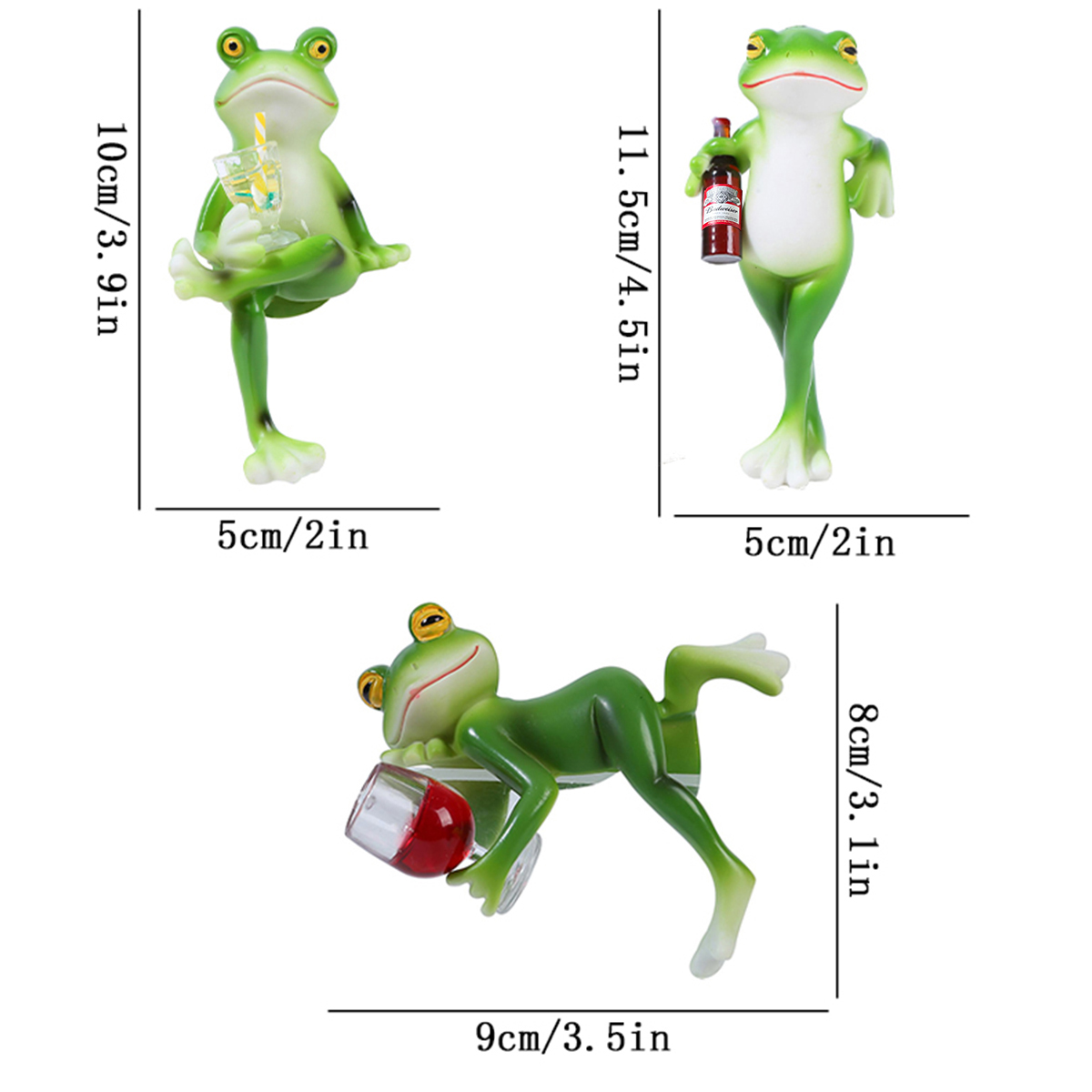 1pc resin frog statue bonsai a - Bonsai Garden Backyard recension och pris