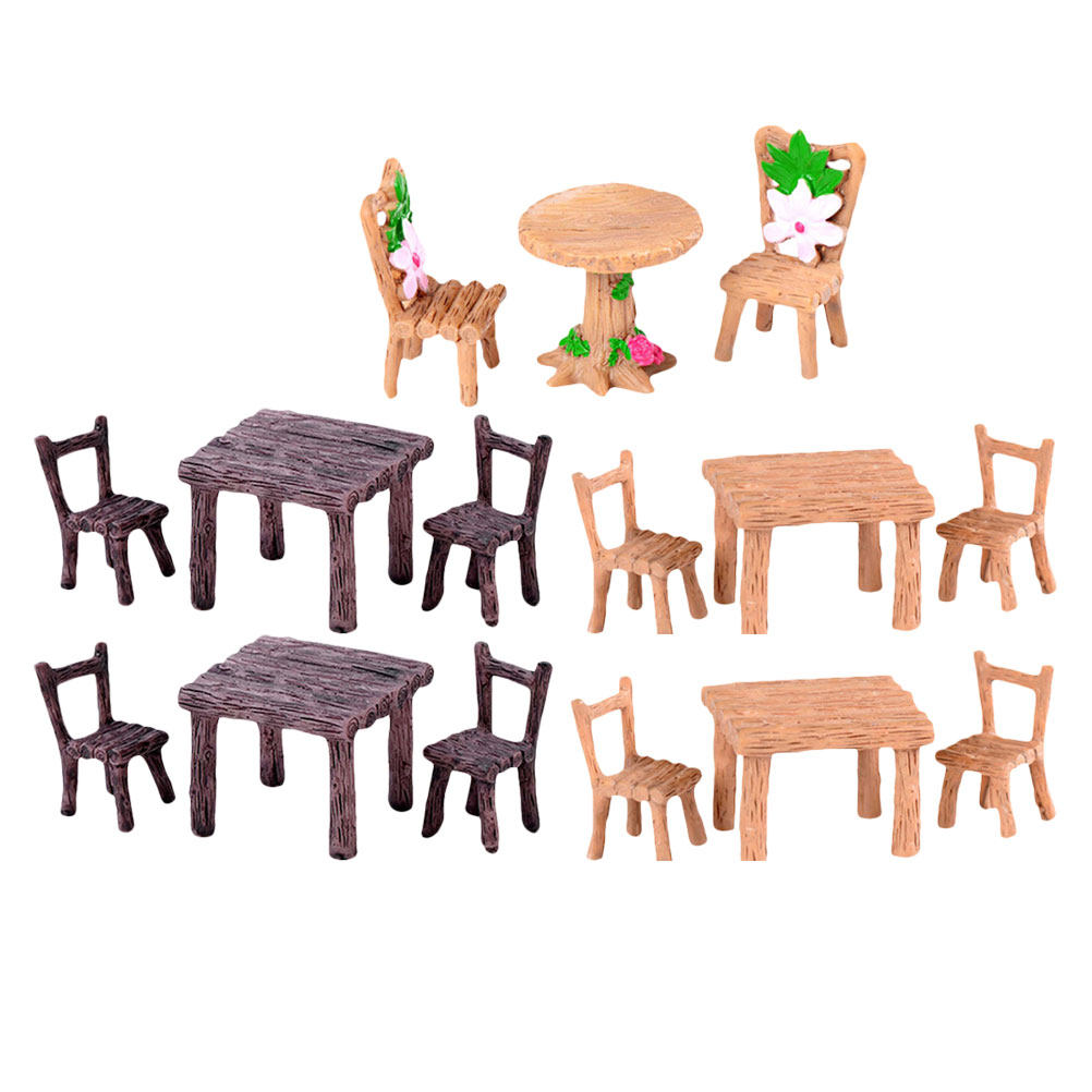 5Sets Resin Miniature Chair Ta - Bonsai Garden Ornaments recension och pris