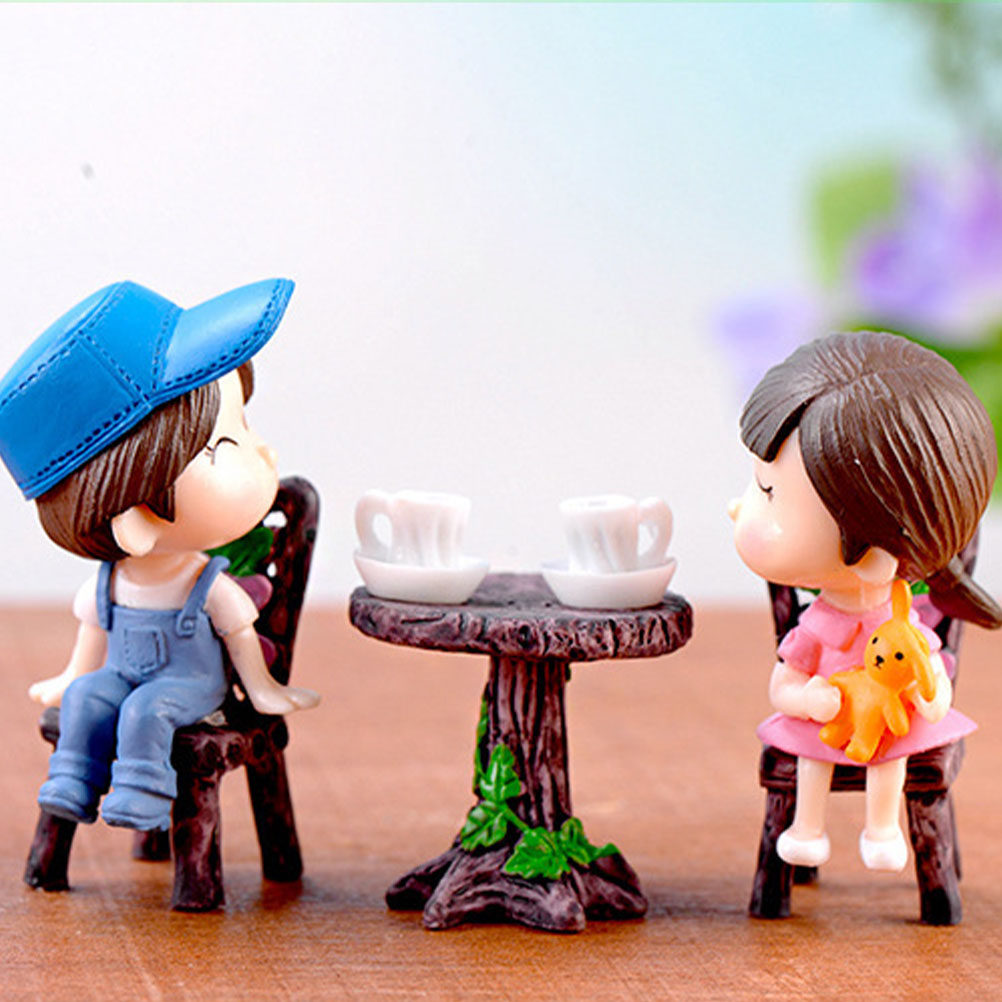 5Sets Resin Miniature Chair Ta - Bonsai Garden Ornaments recension och pris
